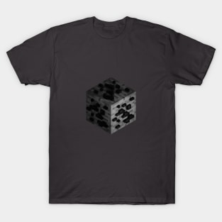 Block Charcoal Ore 3D T-Shirt